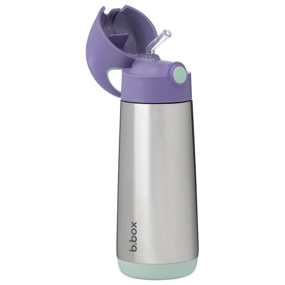 b.box - Stainless Steel Insulated Drink Bottle - Lilac Pop - 500 ml