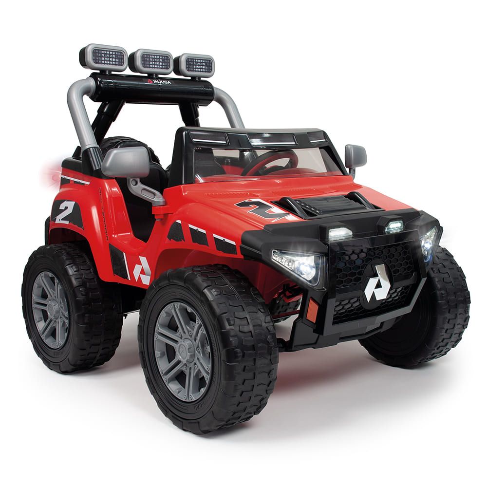 Injusa - Electric Ride-On Monster Car - Red