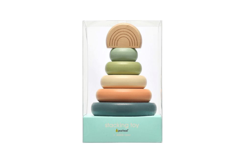 Pearhead - Wooden Stacking Tower Toy