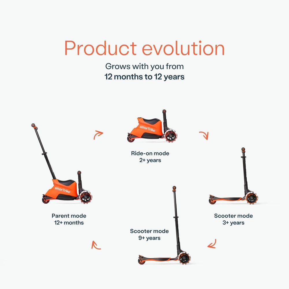 Smartrike - Xtend Ride-on Scooter - Orange