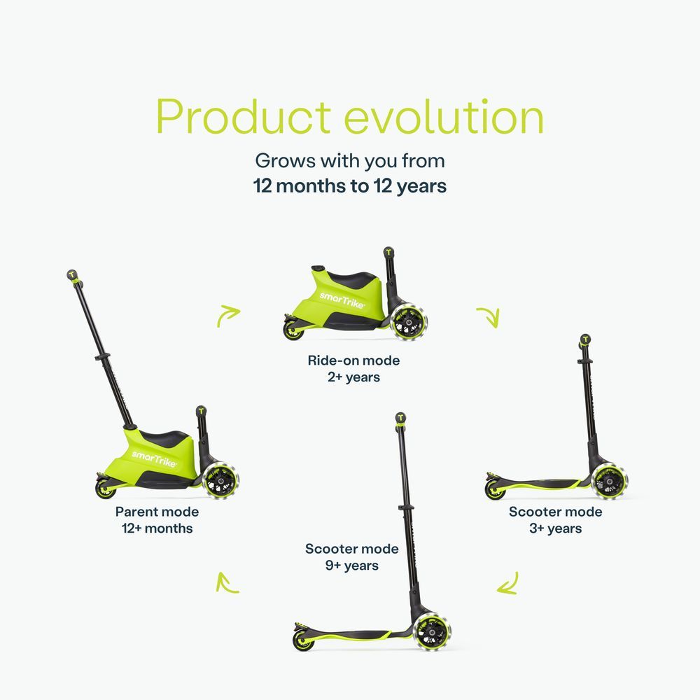 Smartrike - Xtend Ride-on Scooter - Lime