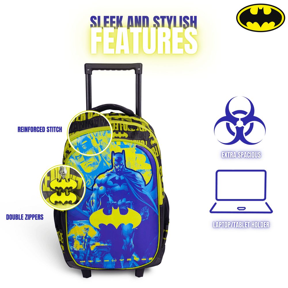 Warner Bros - Batman 18" School Trolley Bag