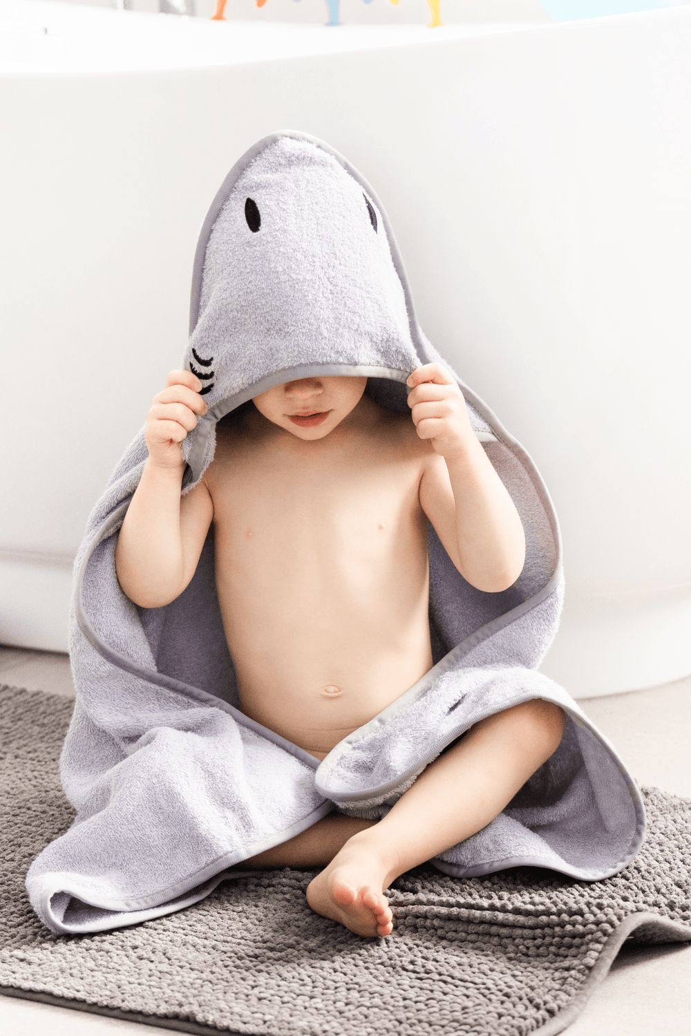 Ubbi - Hooded Towel - Grey