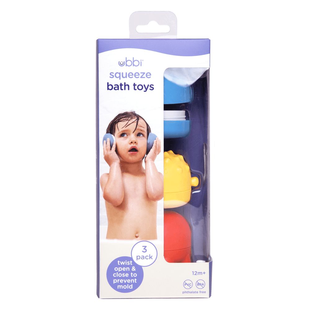 Ubbi - Squeeze And Switch Bath Toys - Pack of 3