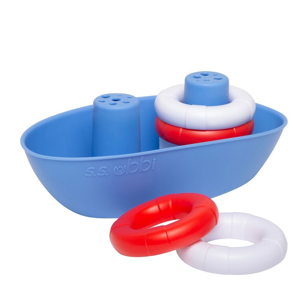 Ubbi - Boat And Buoy - Red/White/Blue - 5 Pcs