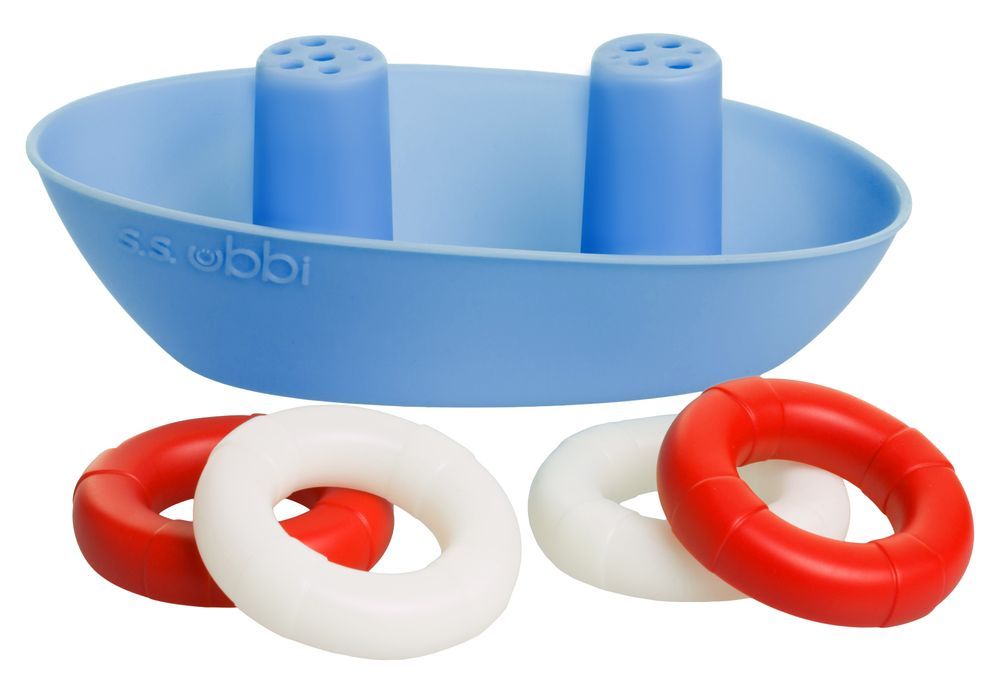 Ubbi - Boat And Buoy - Red/White/Blue - 5 Pcs