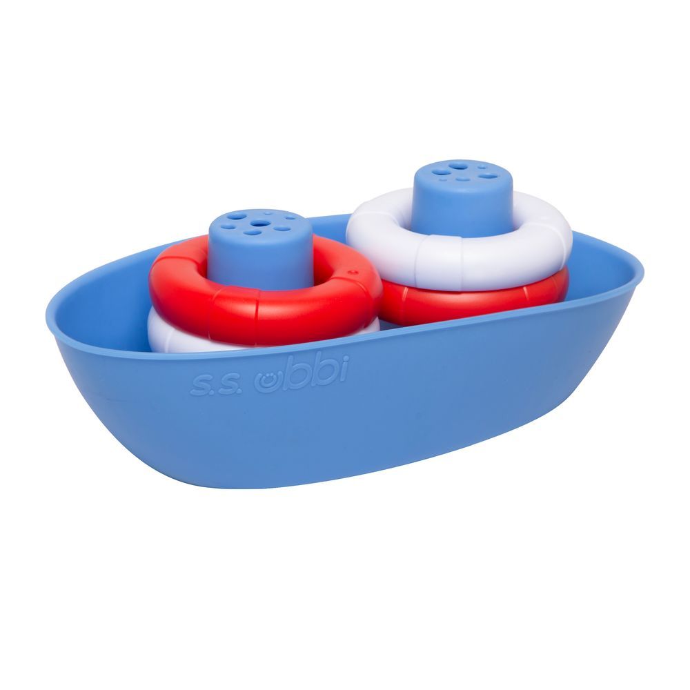 Ubbi - Boat And Buoy - Red/White/Blue - 5 Pcs