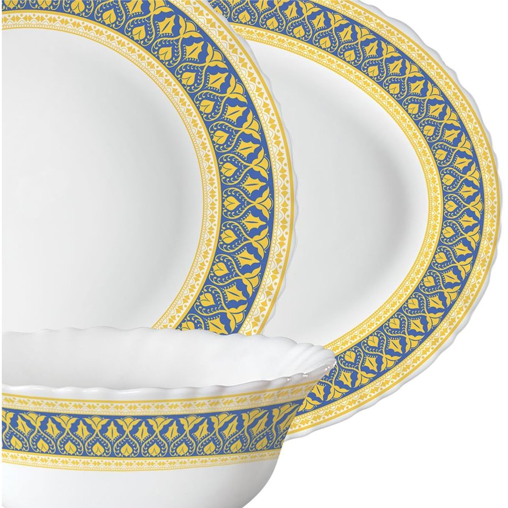 Borosil - Plano Opal Dinner Set - Regal - 38 Pcs