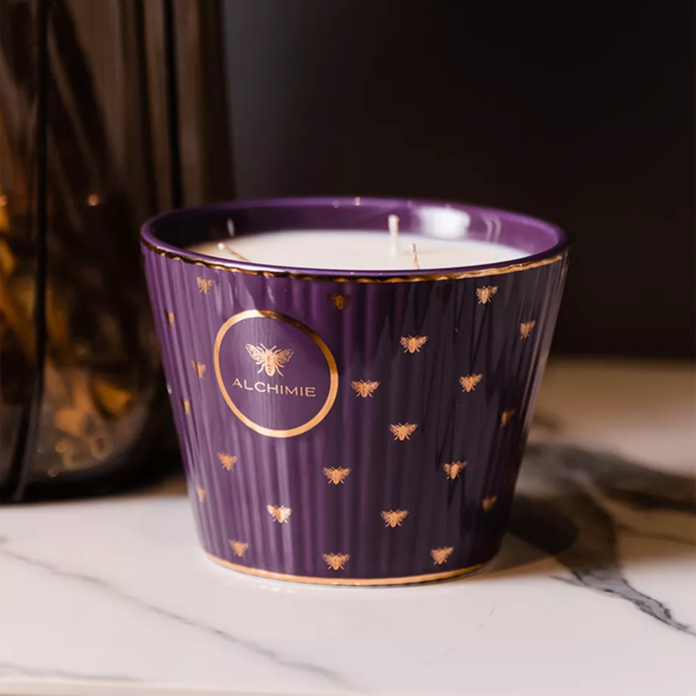 Alchimie - L'Abeille Pourpree - Scented Candle - 10x10cm