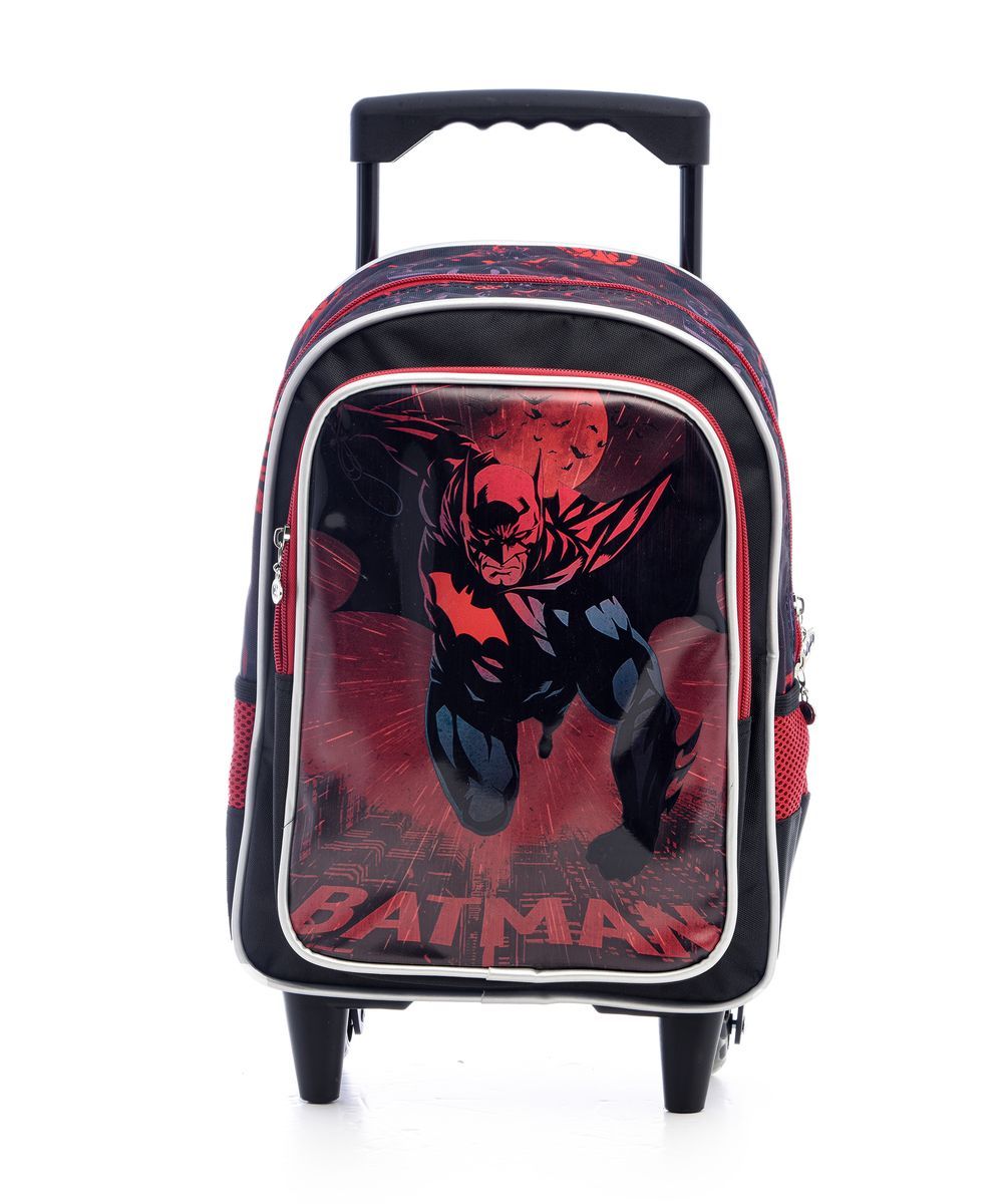 Batman - 2 Wheels School Trolley Bag - Black - 14-inch