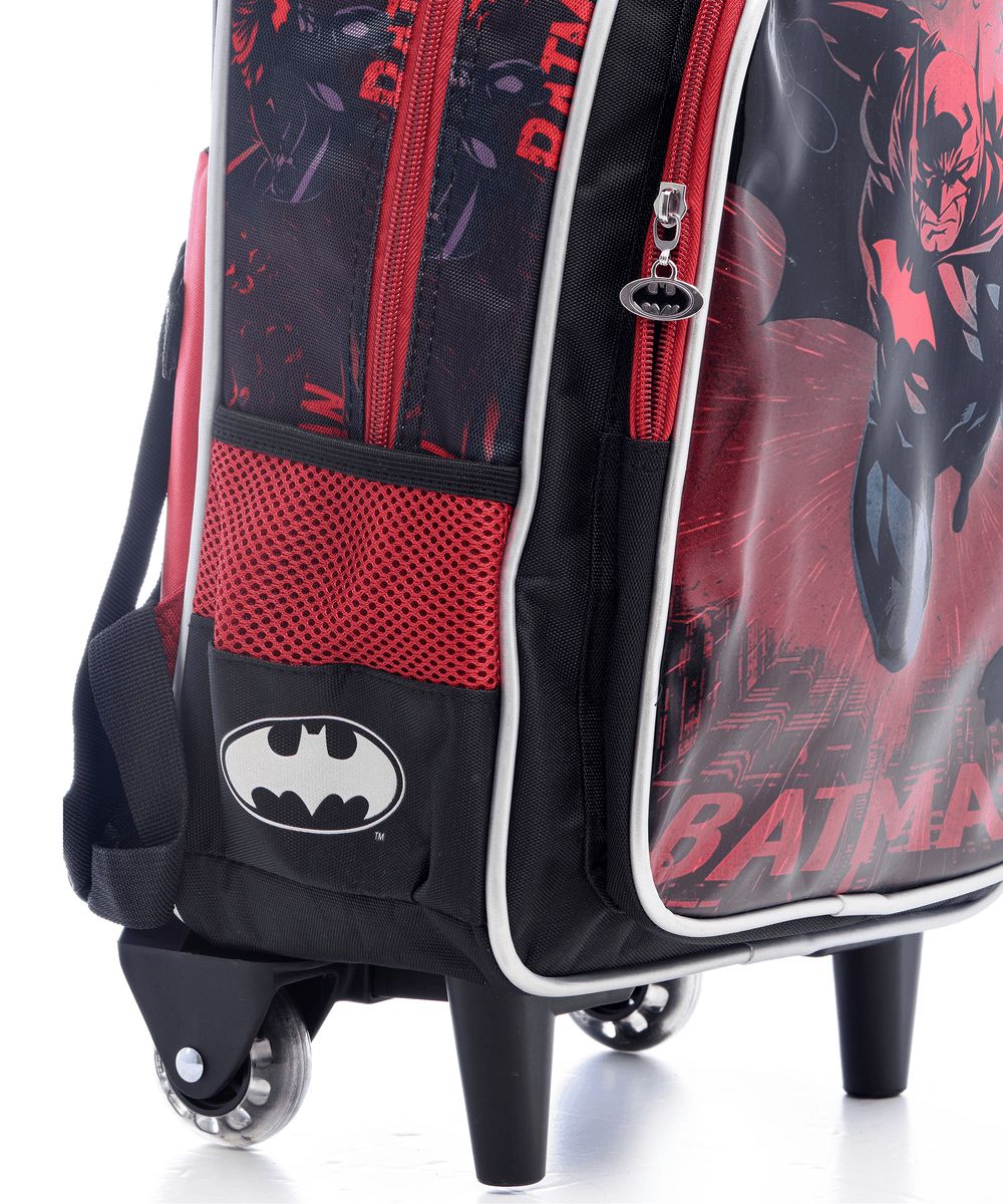 Batman - 2 Wheels School Trolley Bag - Black - 14-inch