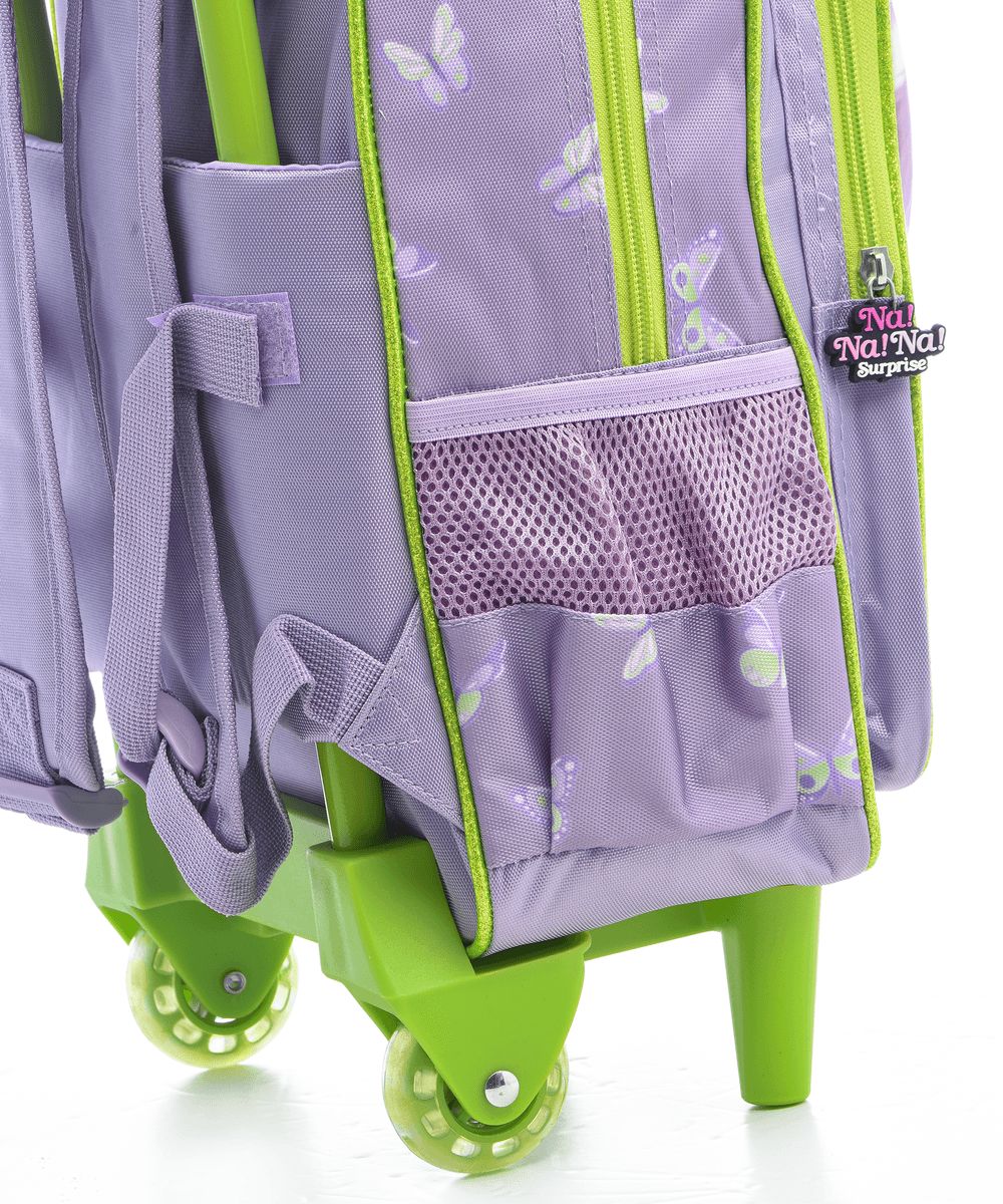 Na Na Na Surprise - School Trolley Bag - 14-inch With Lunch Bag And Pencil Case - Purple - 3pcs