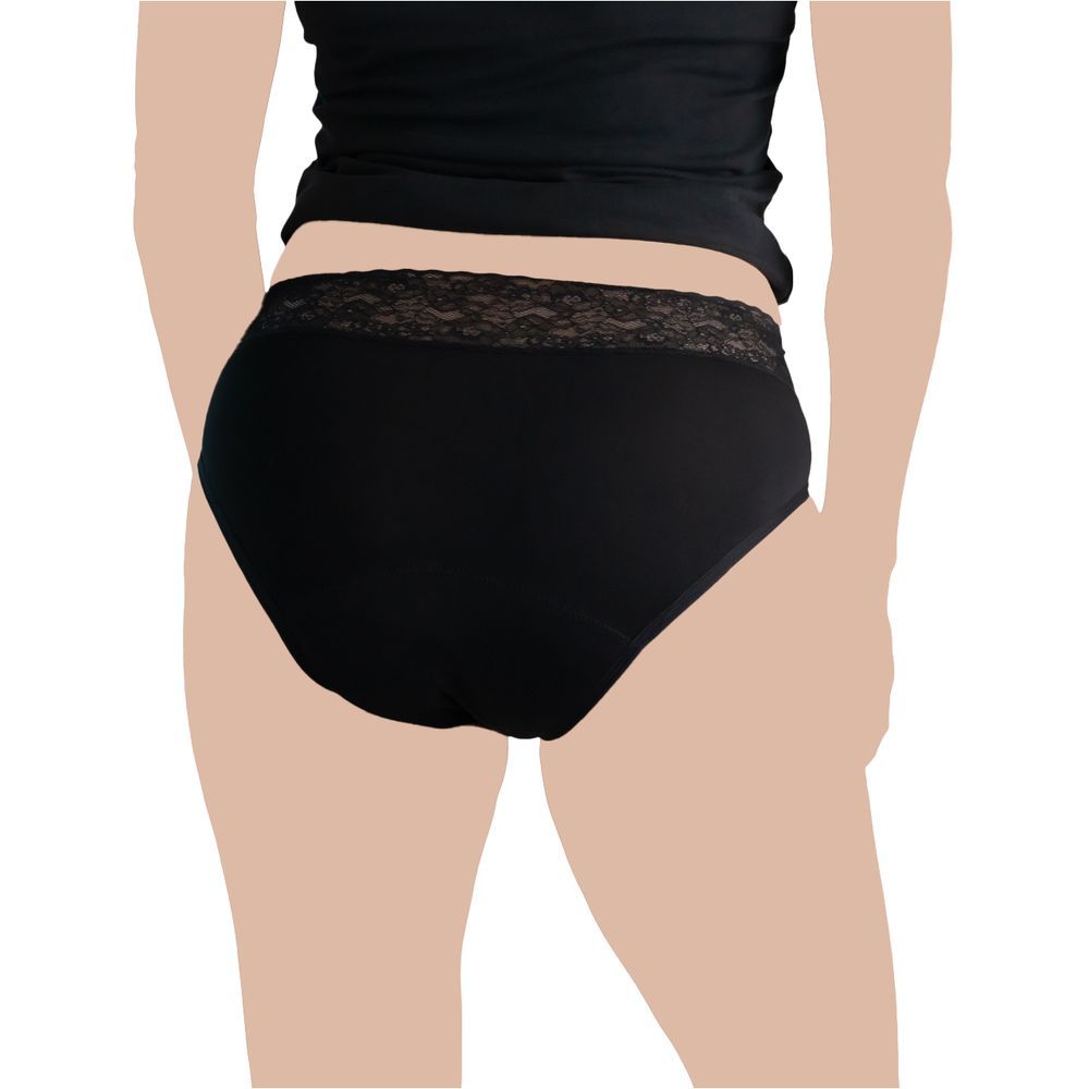 Sahara - Period Proof Underwear Hi-Waist Lace Bikini - Moderate Absorbency