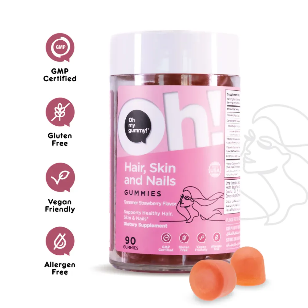 Oh My Oh - Hair, Skin And Nails Dietary Supplement Gummies - 90's