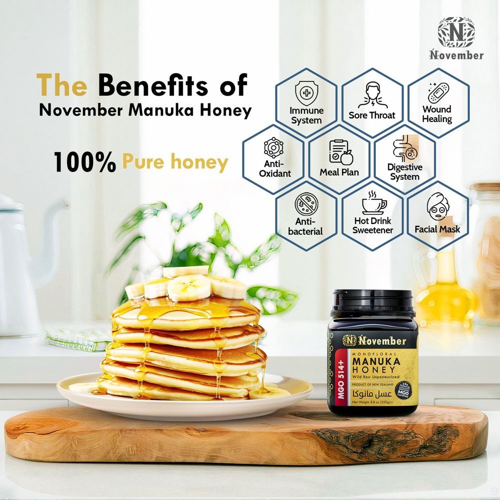 November - Manuka Honey MGO 514+ - 250 g