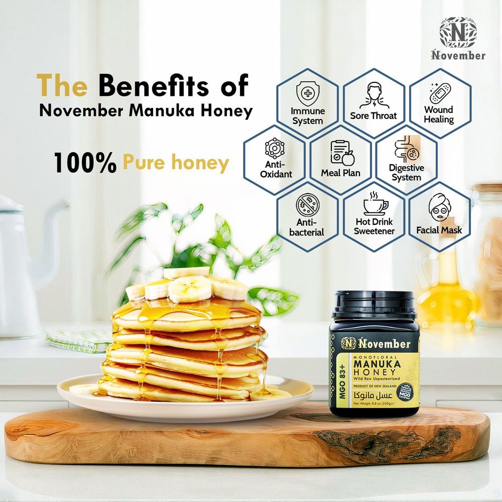 November - Manuka Honey MGO 83+ - 250 g