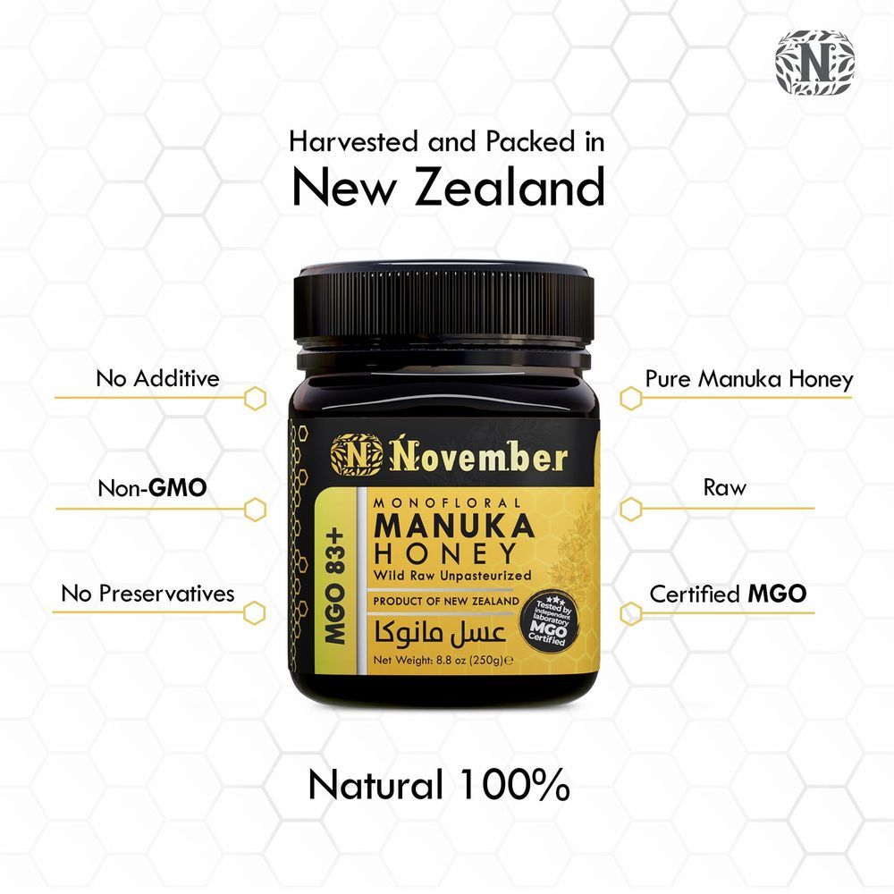 November - Manuka Honey MGO 83+ - 250 g