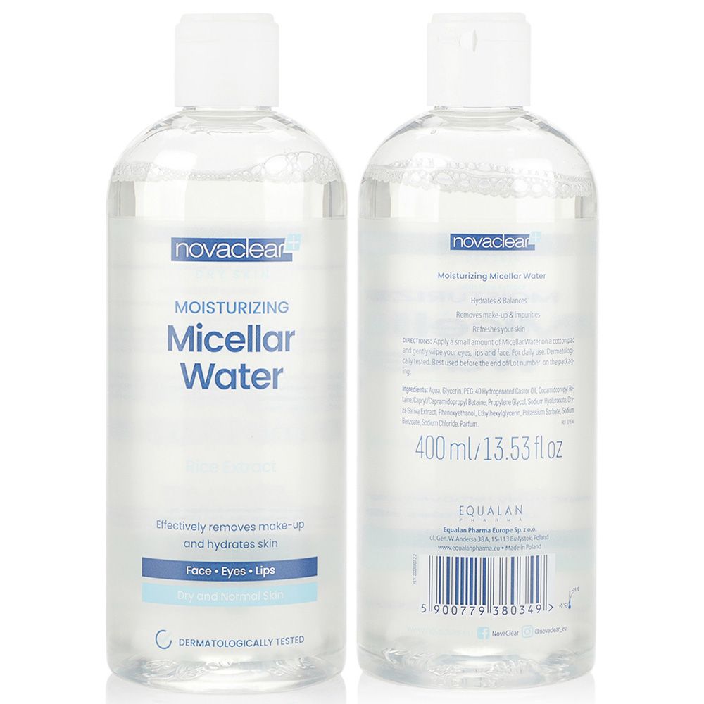 Novaclear - Dry Skin Moisturizing Micellar Water - 400ml