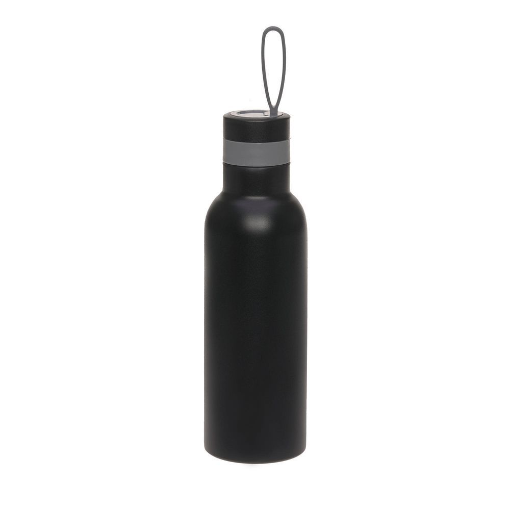 Lassig - Bold Collection Stainless Steel Bottle - Black - 750 ml