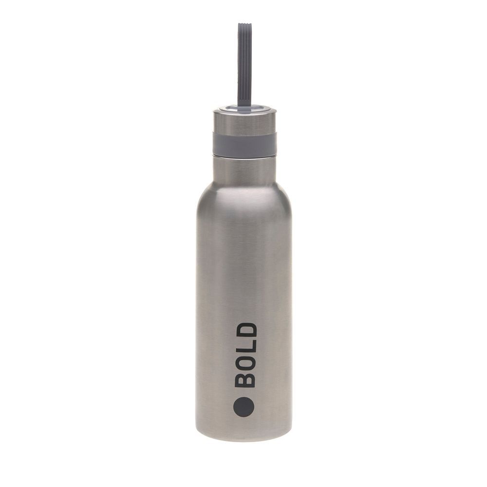 Lassig - Bold Collection Stainless Steel Bottle - Silver - 750 ml