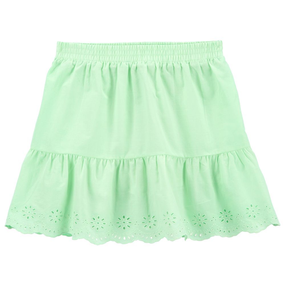 Carters - Girls Eyelet Lawn Skort - Green