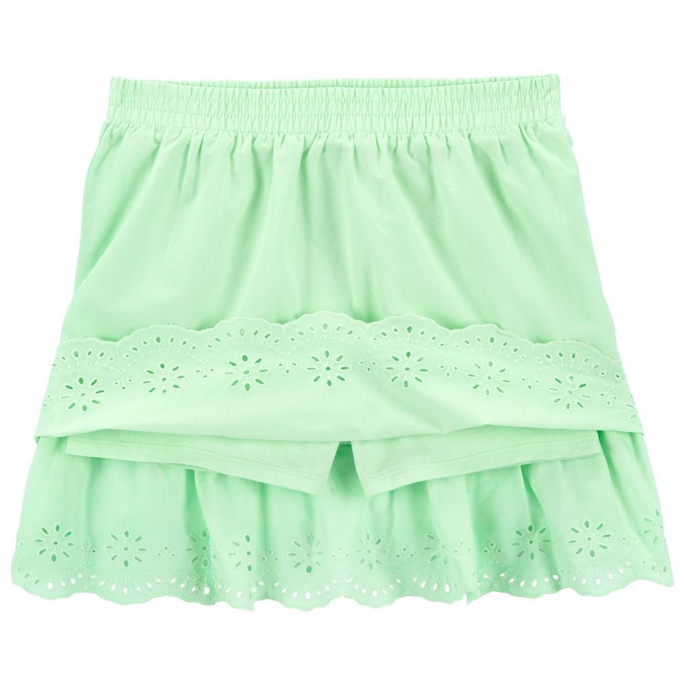 Carters - Girls Eyelet Lawn Skort - Green