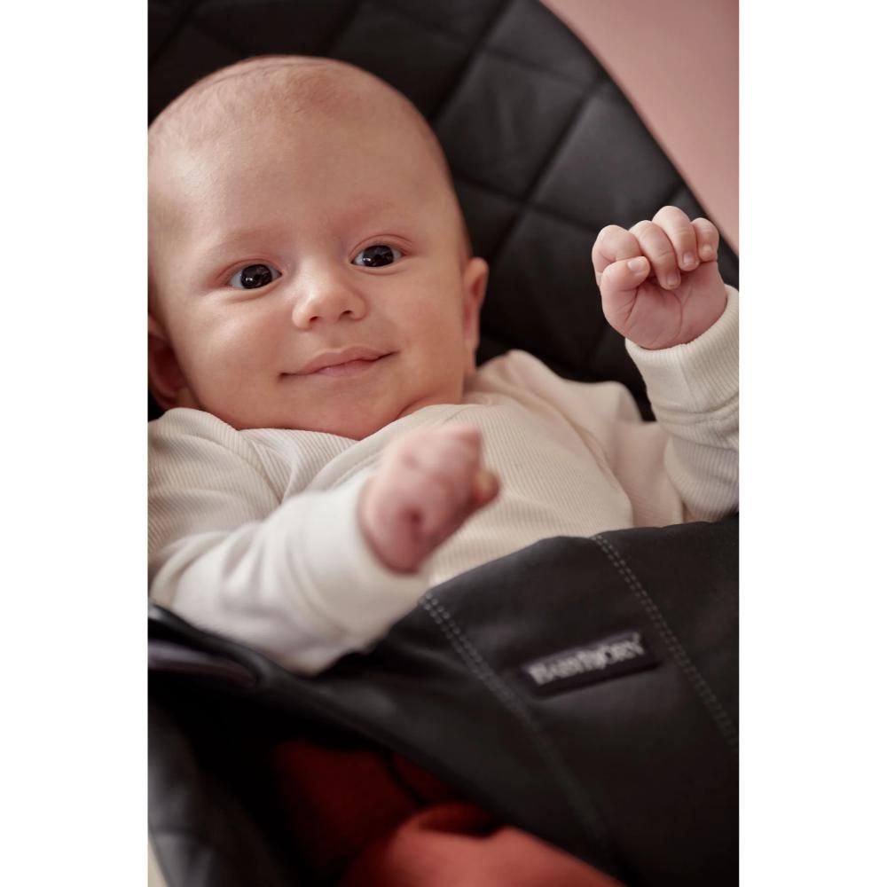 BabyBjorn - Bliss Woven Baby Bouncer - Cotton Black