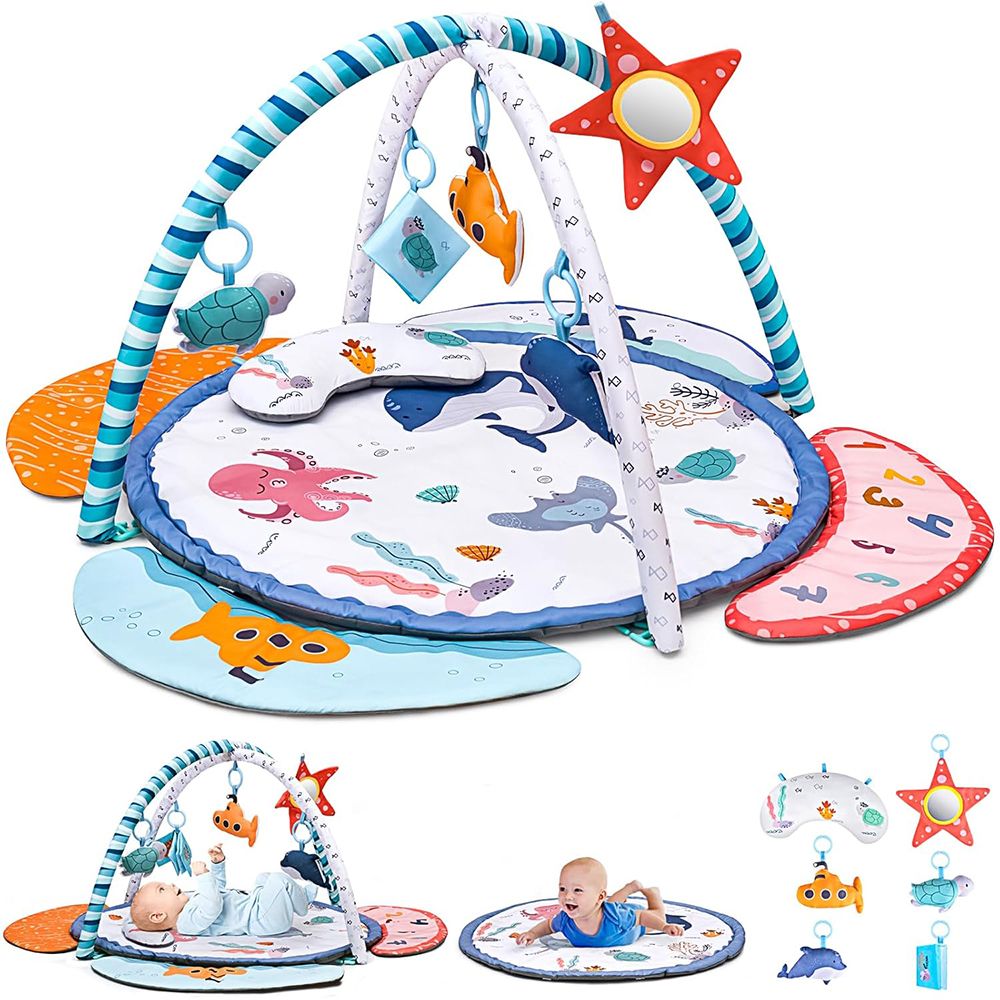 Little Learners - Ocean Theme Baby Playmat With Toys