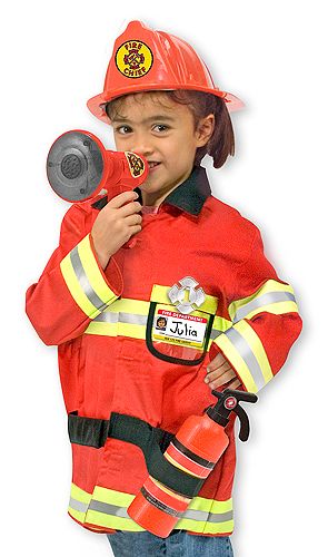 Melissa & Doug - Fire Chief Role Play Costume - Set