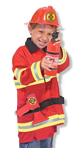 Melissa & Doug - Fire Chief Role Play Costume - Set