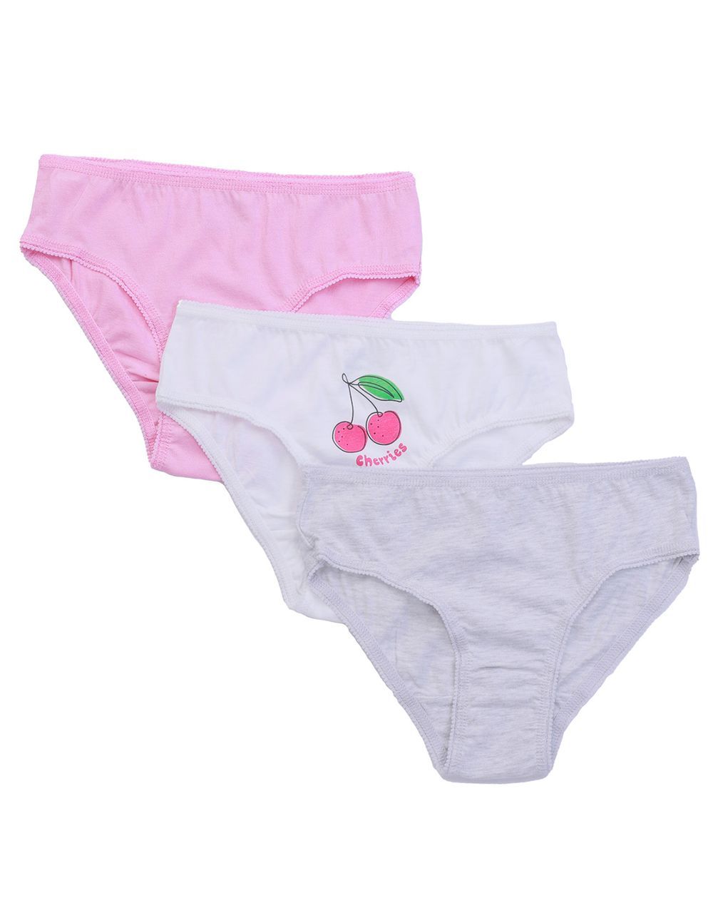 Nuego - 3pc-Set - Kids Girl Briefs - Blue, White & Green