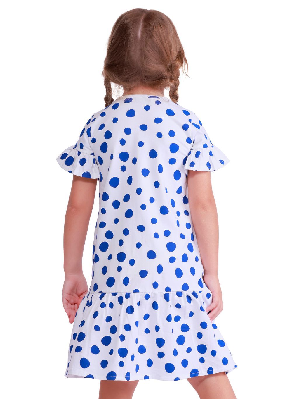 Nuego - Girl's Polka Dot Midi Dress - White