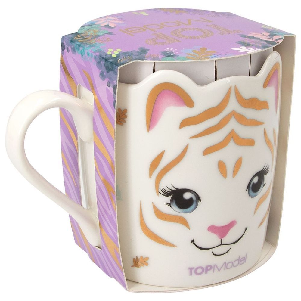 Top Model - Fantasy Tiger Mug - White