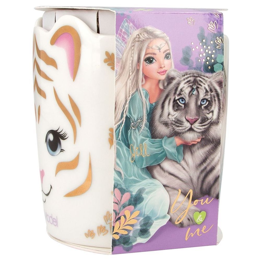 Top Model - Fantasy Tiger Mug - White