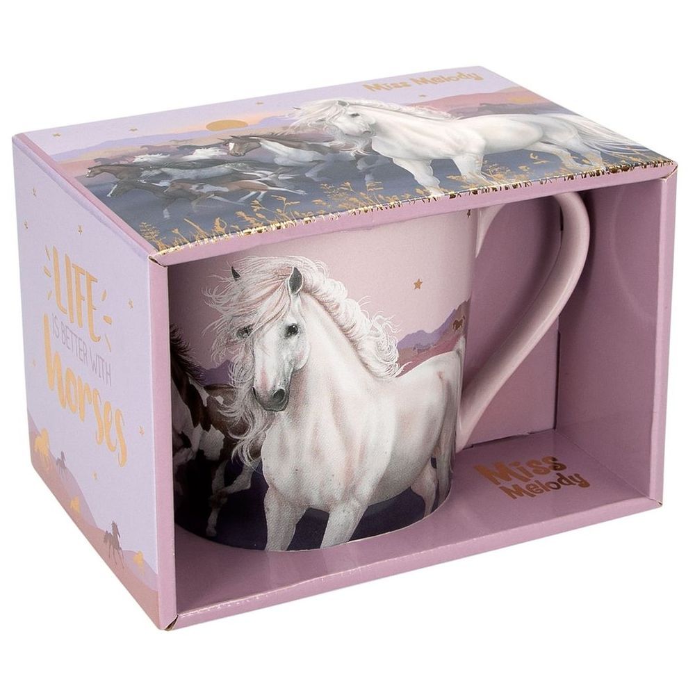 Top Model - Miss Melody Becher Matt Night Horses Mug