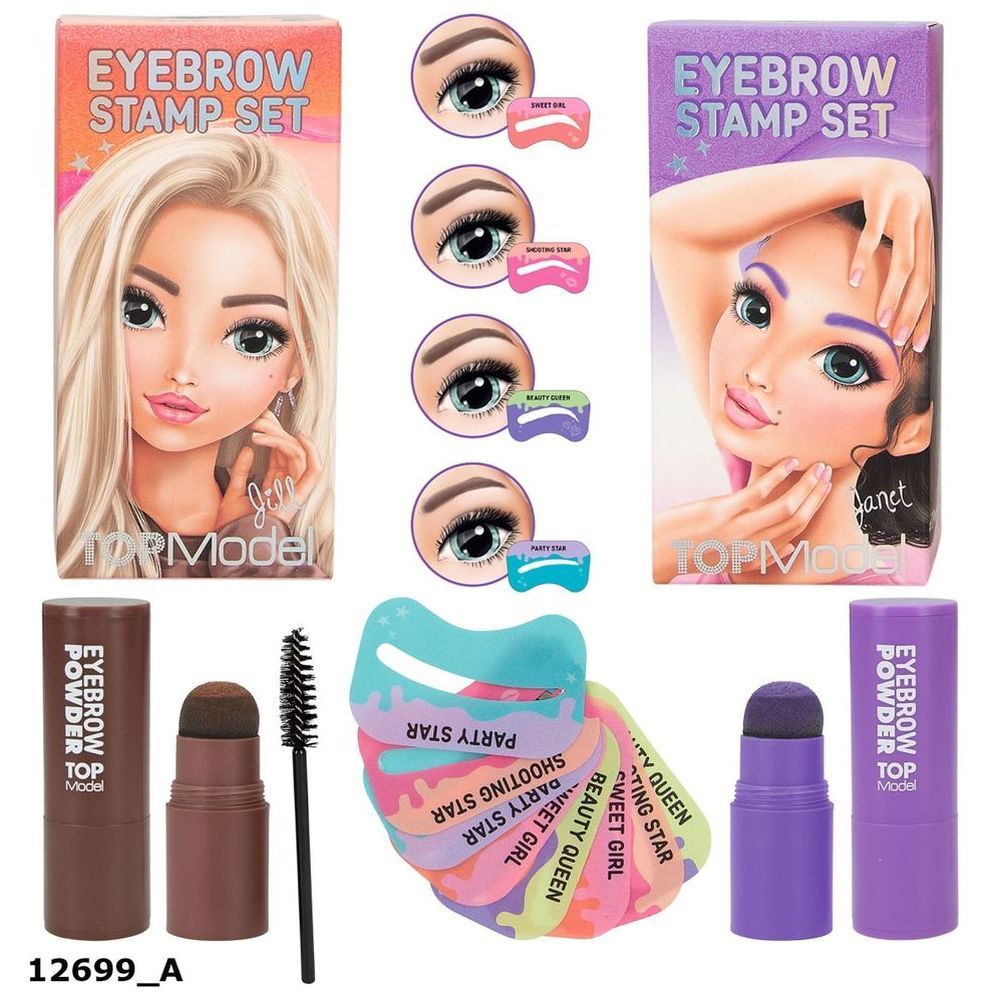 Top Model - Beauty & Me Eye Brow Stamp Set 1pc - Style May Vary