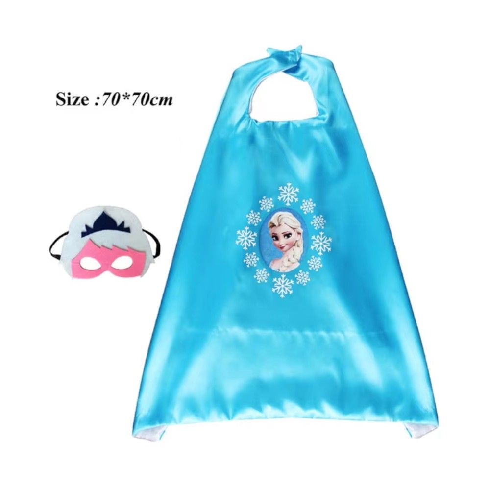 Doodle Kiddo - Elsa Cape And Mask Halloween Costume