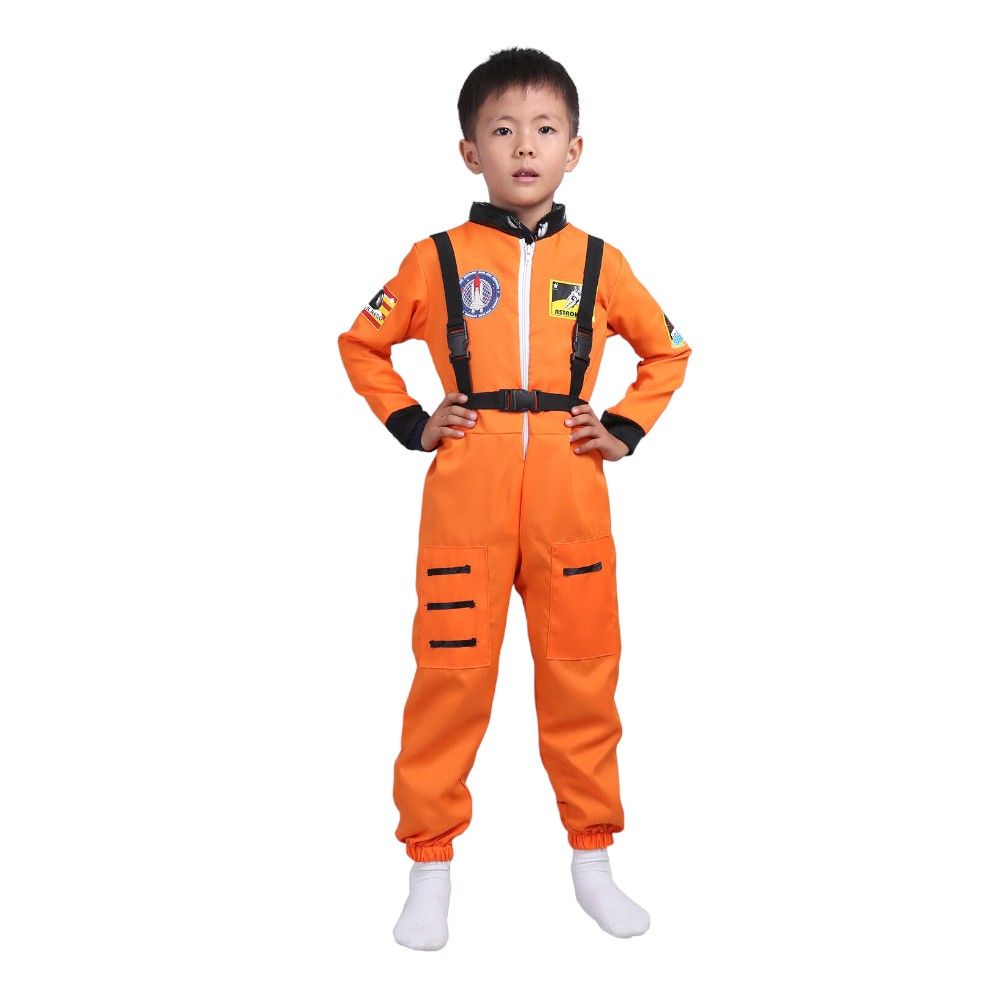 Doodle Kiddo - Kids Astronaut Costume - Orange