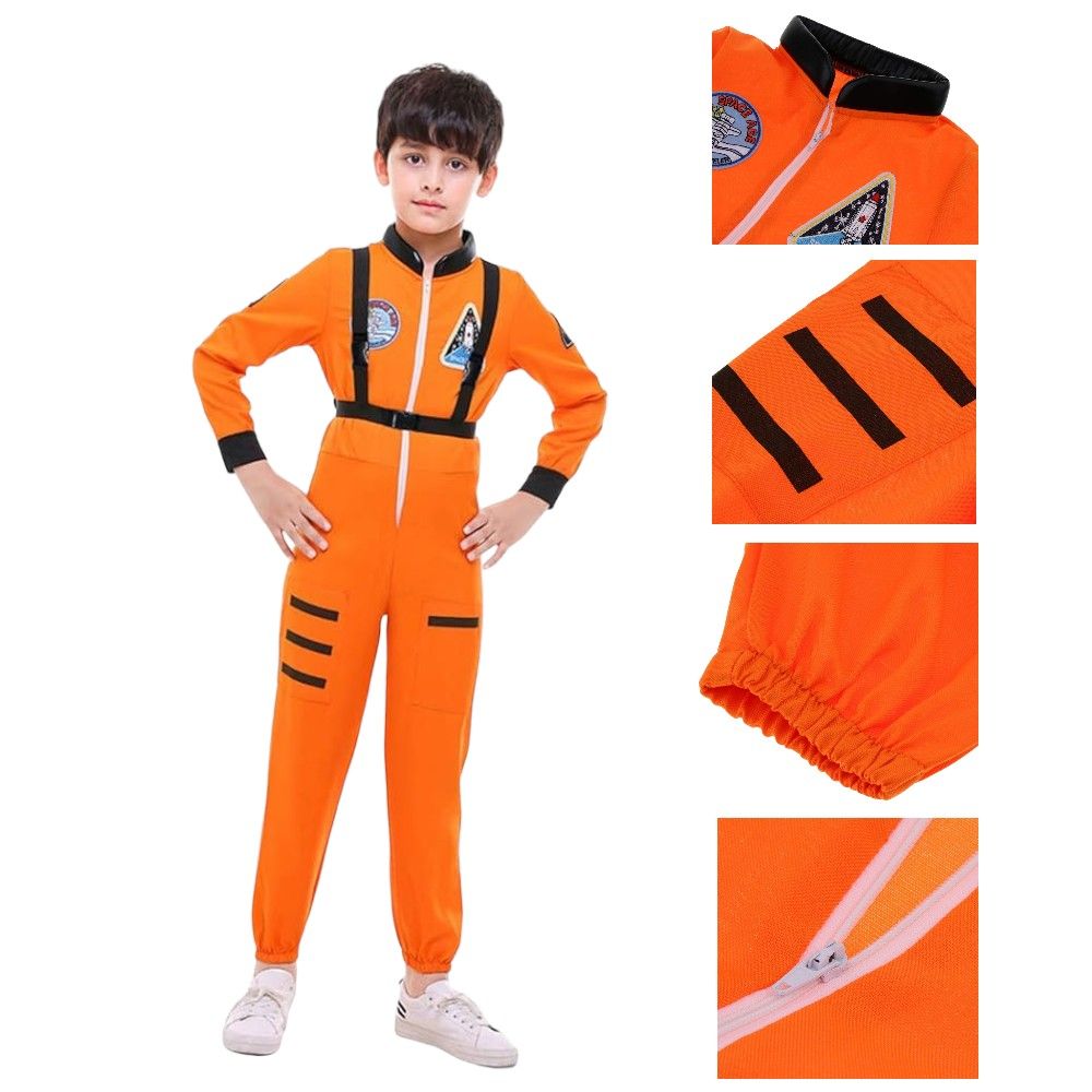 Doodle Kiddo - Kids Astronaut Costume - Orange