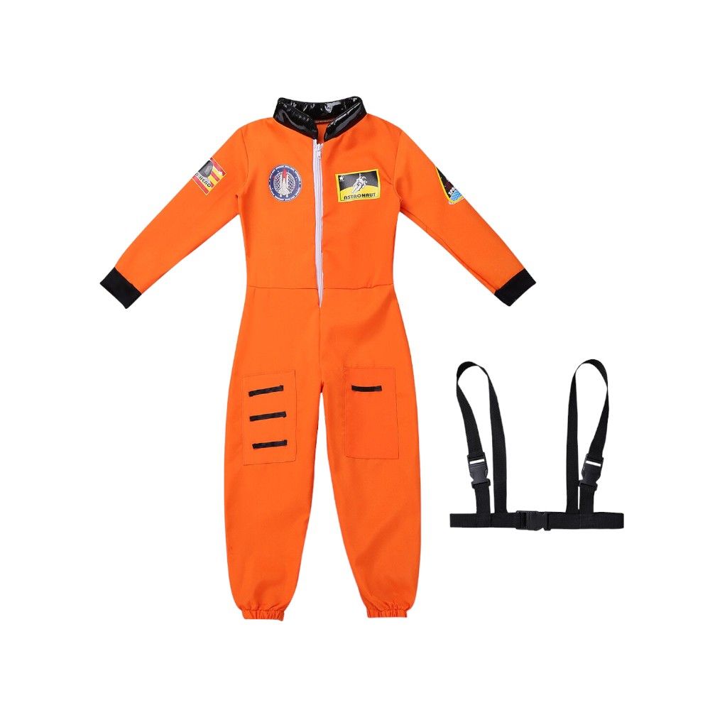 Doodle Kiddo - Kids Astronaut Costume - Orange