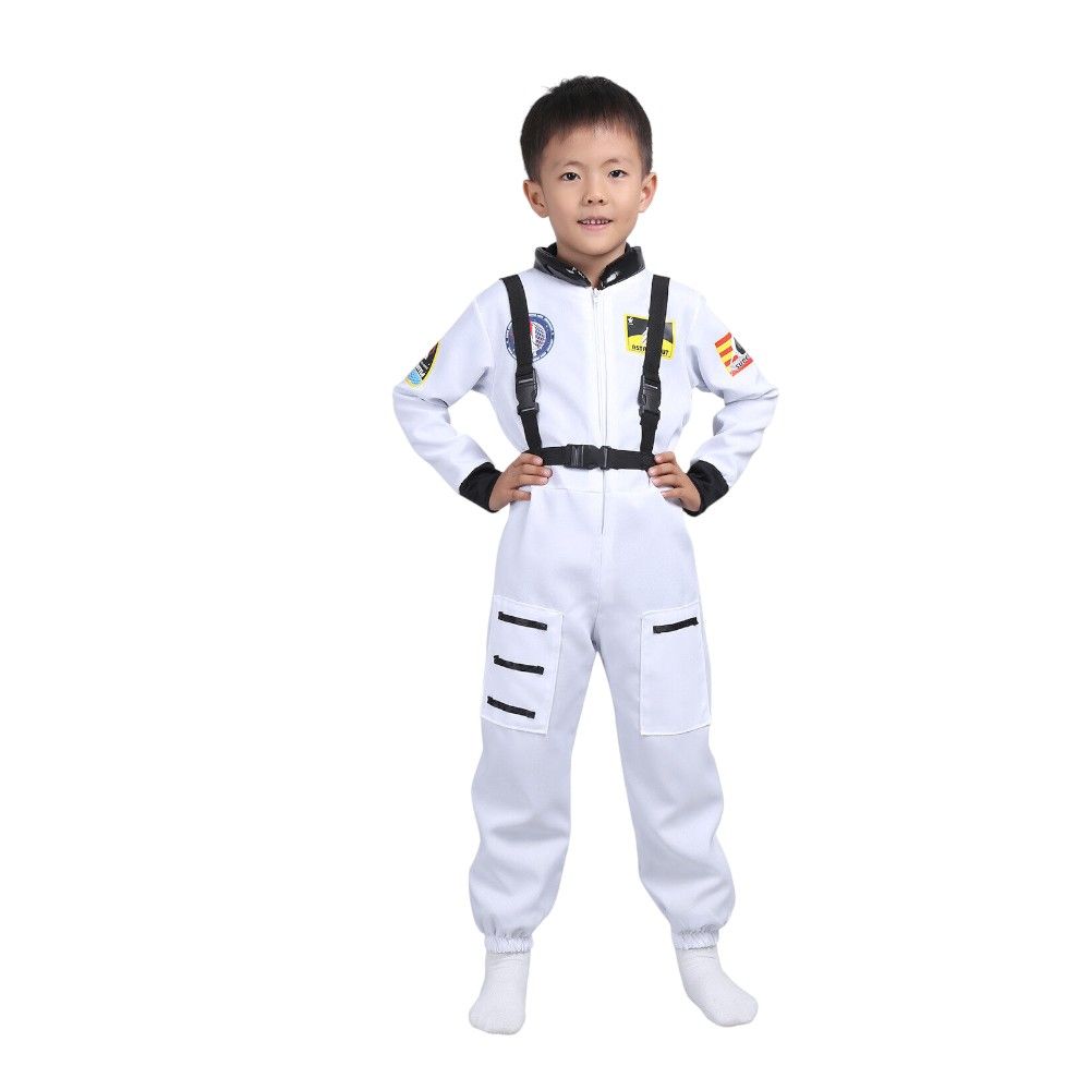 Doodle Kiddo - Kids Astronaut Costume - White