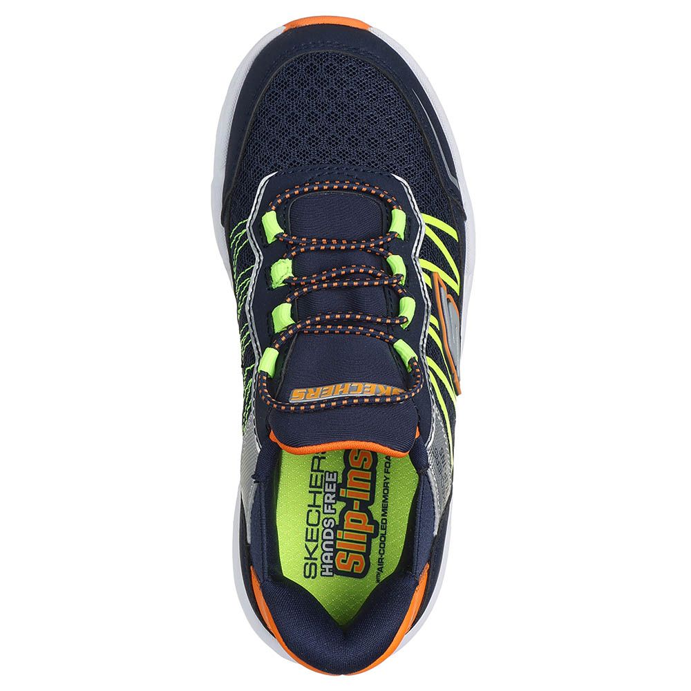 Skechers - Turbo Tread Slip In Trainers - Navy/Orange