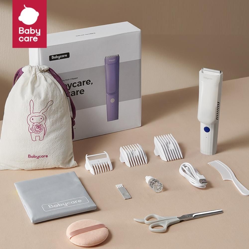 Babycare - Vacuum Baby Hair Cut Clipper Set -  White