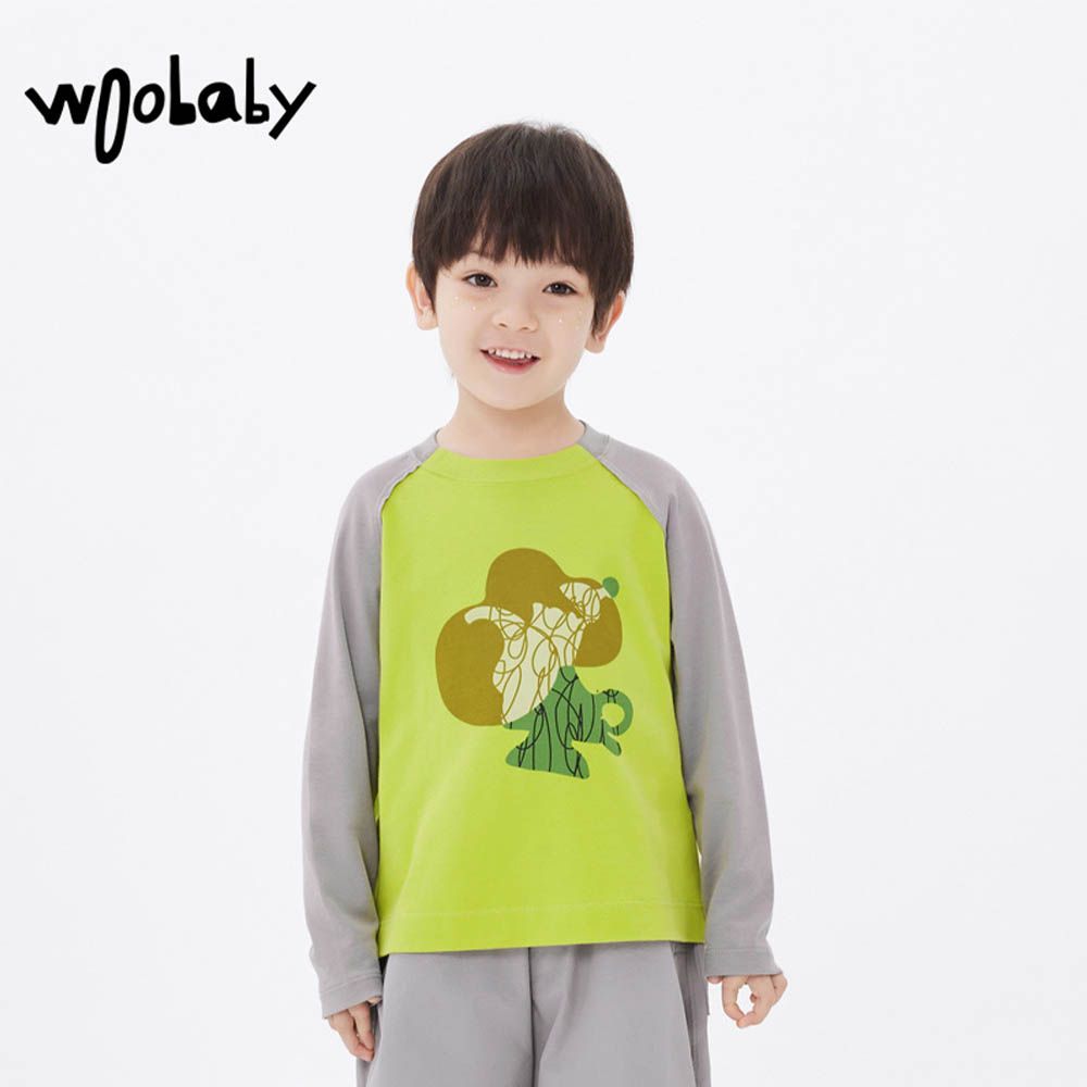 Babycare - Twisting Tea House Doudou Kids T-Shirt - Green