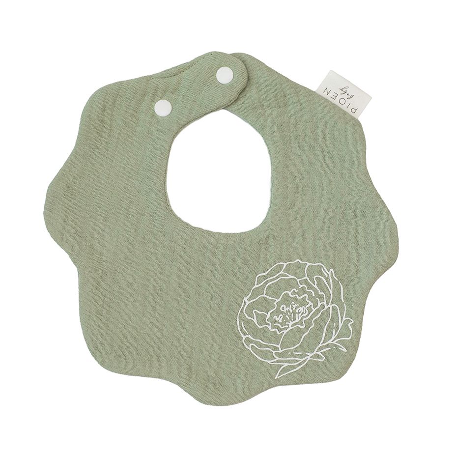 Pioen Baby - Cotton Bib - Flower - 2 Pcs