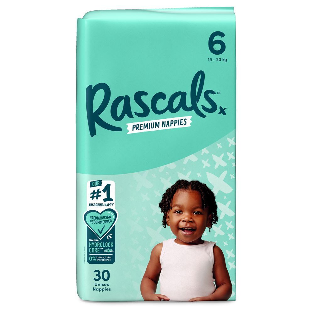 Rascals - Premium Baby Diapers - Size 6 - 15-20 kg - 30 Pcs