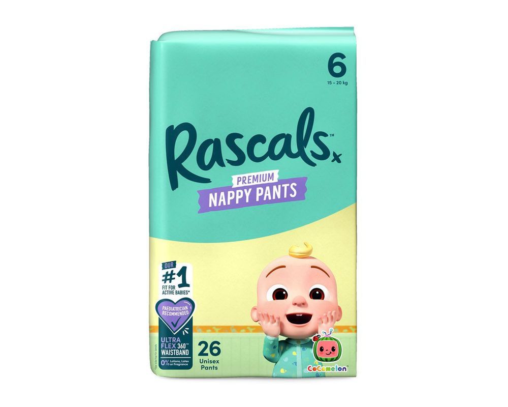 Rascals - Cocomelon Edition Training Diaper Pants - Size 6 - 15-20 kg - 26 Pcs