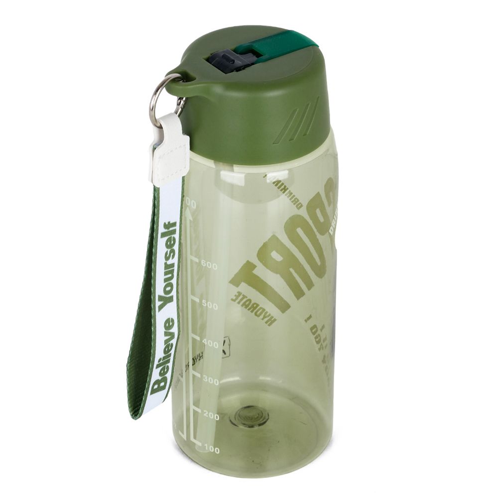 Hydrobrew - Water Bottle with Grab String 800ml - Green