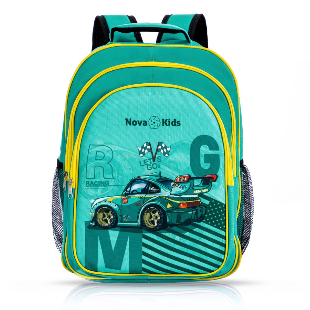 Nova Kids - School Bag 16in - Set of 5 - Car Racing