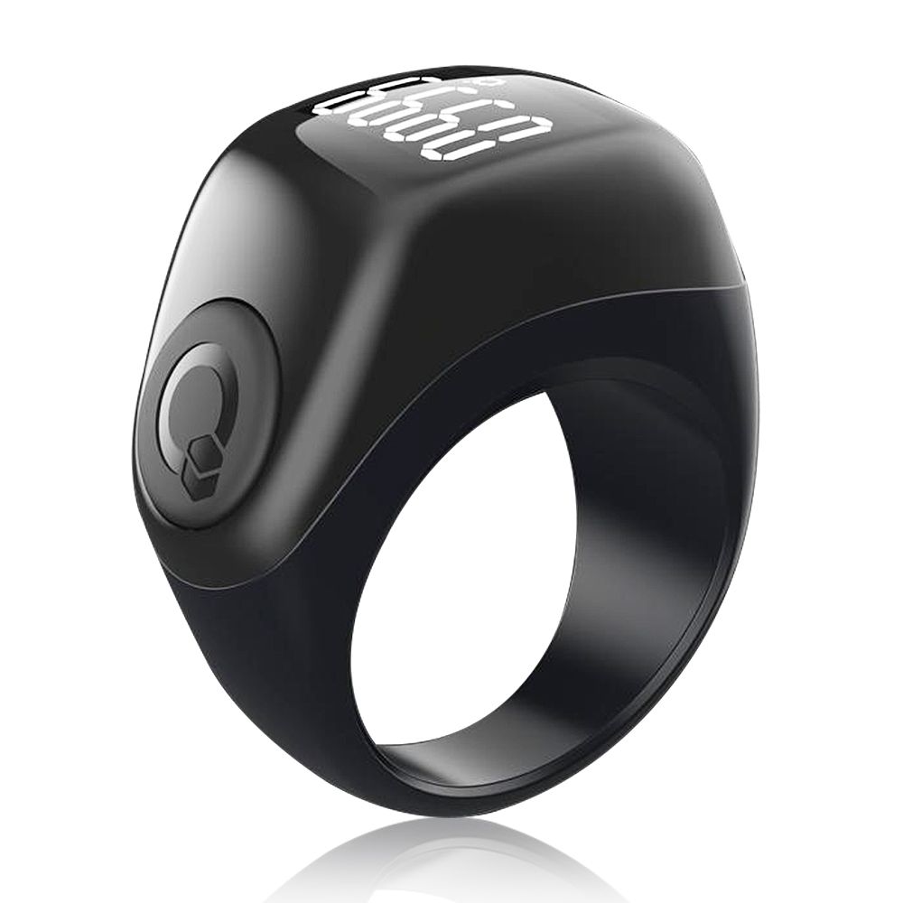 iQIBLA - Zikr Flex Advance Ring Tasbih Counting - Black